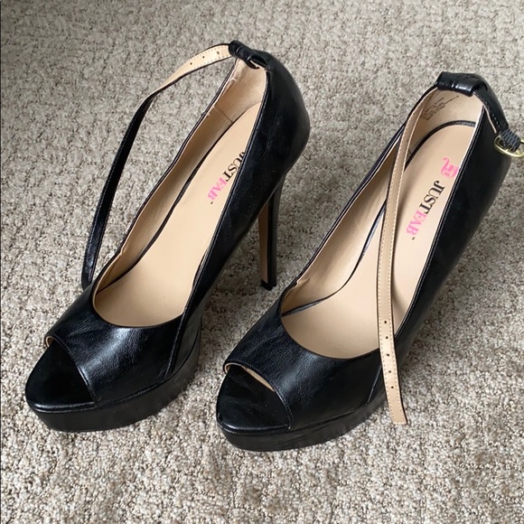 Just Fab Black Heels - Picture 1 of 5